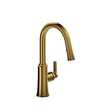 Riobel - TrattoriaE Pull-Down Kitchen Faucet With C-Spout - Brushed Gold