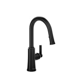 Riobel - TrattoriaE Pull-Down Kitchen Faucet With C-Spout - Black