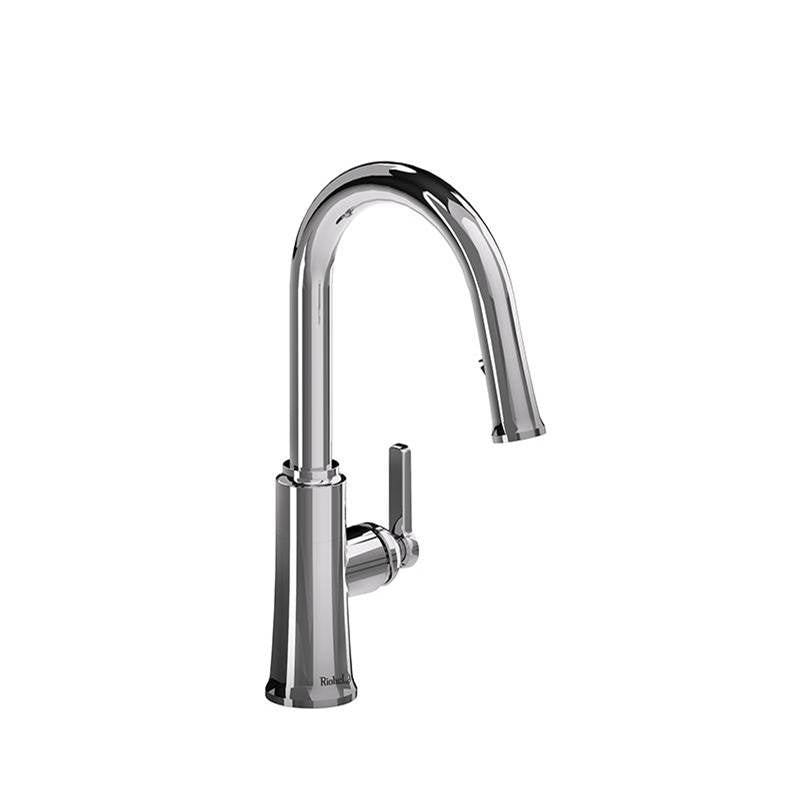 Riobel - TrattoriaE Pull-Down Kitchen Faucet With C-Spout - Chrome