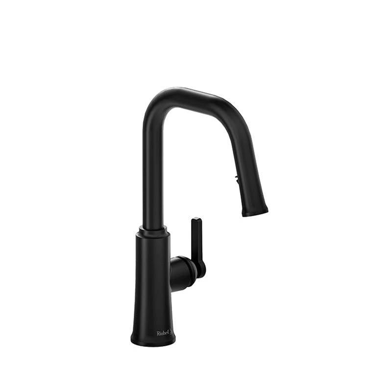 Riobel - TrattoriaE Pull-Down Kitchen Faucet With U-Spout - Black