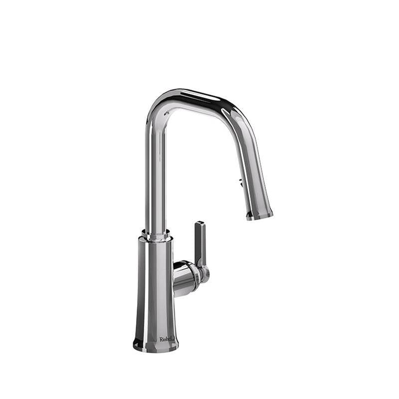 Riobel - TrattoriaE Pull-Down Kitchen Faucet With U-Spout - Chrome