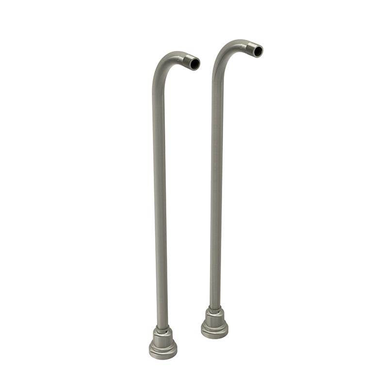 Riobel - 30'' Floor Mount Riser Pair - Brushed Nickel