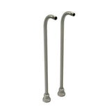 Riobel - 30'' Floor Mount Riser Pair - Brushed Nickel