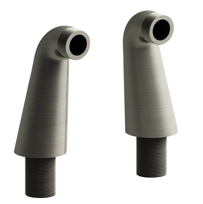 Riobel - 4'' Deck Mount Riser Pair - Brushed Nickel