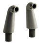 Riobel - 4'' Deck Mount Riser Pair - Brushed Nickel