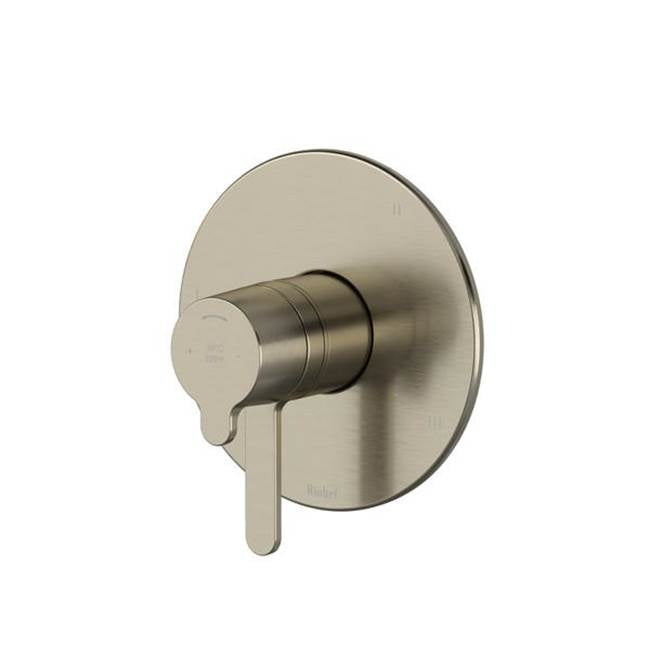 Riobel - NibiE 1/2'' Therm & Pressure Balance Trim With 3 Functions - Brushed Nickel