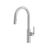 Riobel - AuthenticaE Pull-Down Kitchen Faucet With C-Spout - Stainless Steel
