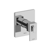 Riobel - KubikE 1/2'' Therm & Pressure Balance Trim With 2 Functions - Chrome