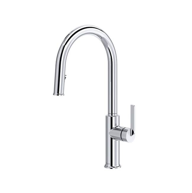 Riobel - AuthenticaE Pull-Down Kitchen Faucet With C-Spout - Chrome