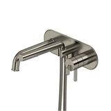 Riobel - AuthenticaE Wall Mount Thermostatic/Pressure Balance Tub Filler Trim - Brushed Nickel