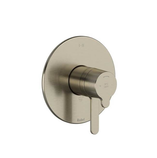 Riobel - NibiE 1/2'' Therm & Pressure Balance Trim With 2 Functions - Brushed Nickel