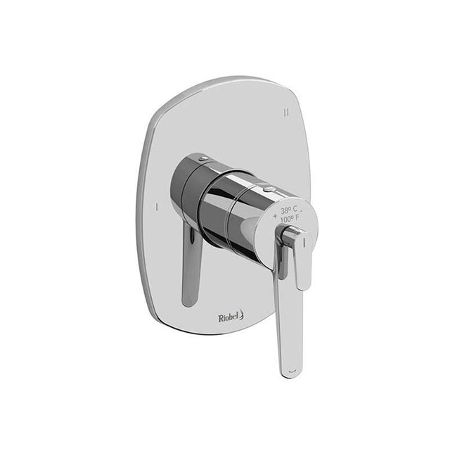 Riobel - VentyE 1/2'' Therm & Pressure Balance Trim With 3 Functions - Chrome