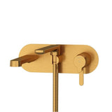 Riobel - NibiE Wall Mount Tub Filler Trim - Brushed Gold