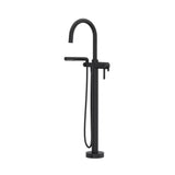 Riobel - AuthenticaE Thermostatic Single  Hole Floor Mount Tub Filler Trim - Black