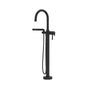 Riobel - AuthenticaE Thermostatic Single  Hole Floor Mount Tub Filler Trim - Black