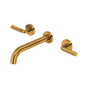 Riobel - RiuE Wall Mount Lavatory Faucet Trim - Brushed Gold