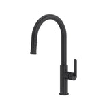 Riobel - AuthenticaE Pull-Down Kitchen Faucet With C-Spout - Black