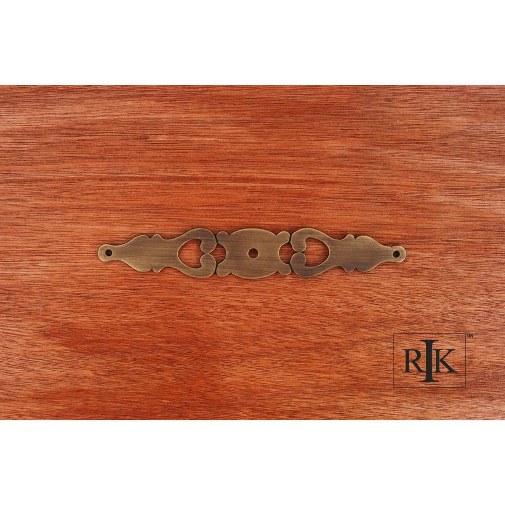 RK International - Contemporary Plate with One Hole - Antique English