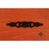 RK International - Contemporary Plate with One Hole - Black