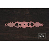 RK International - Contemporary Plate with One Hole - Distressed Copper