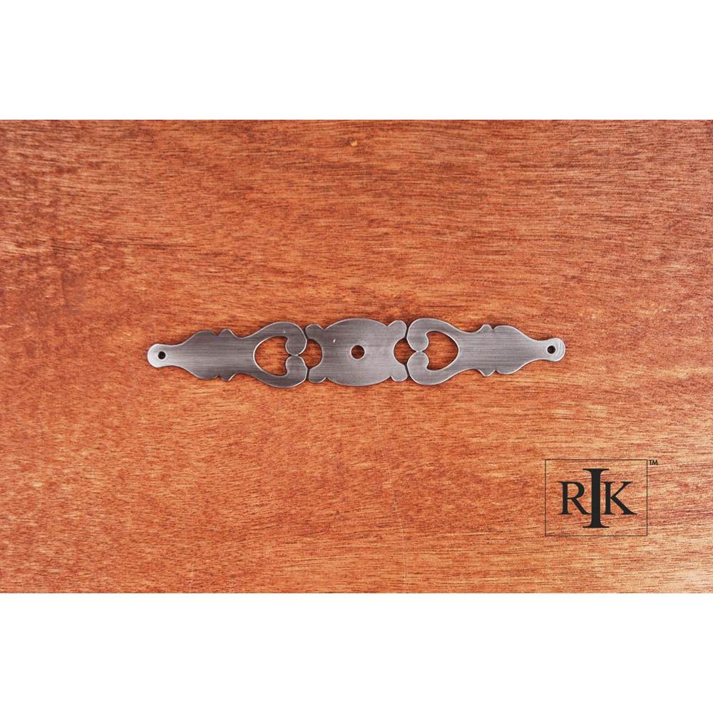 RK International - Contemporary Plate with One Hole - Distressed Nickel