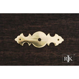 RK International - Decorative Plate with One Hole - Polished Brass