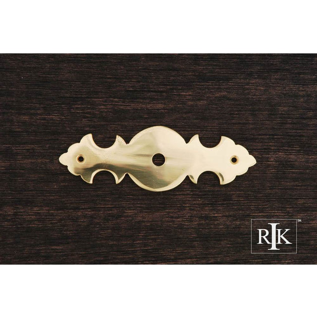 RK International - Decorative Plate with One Hole - Polished Brass