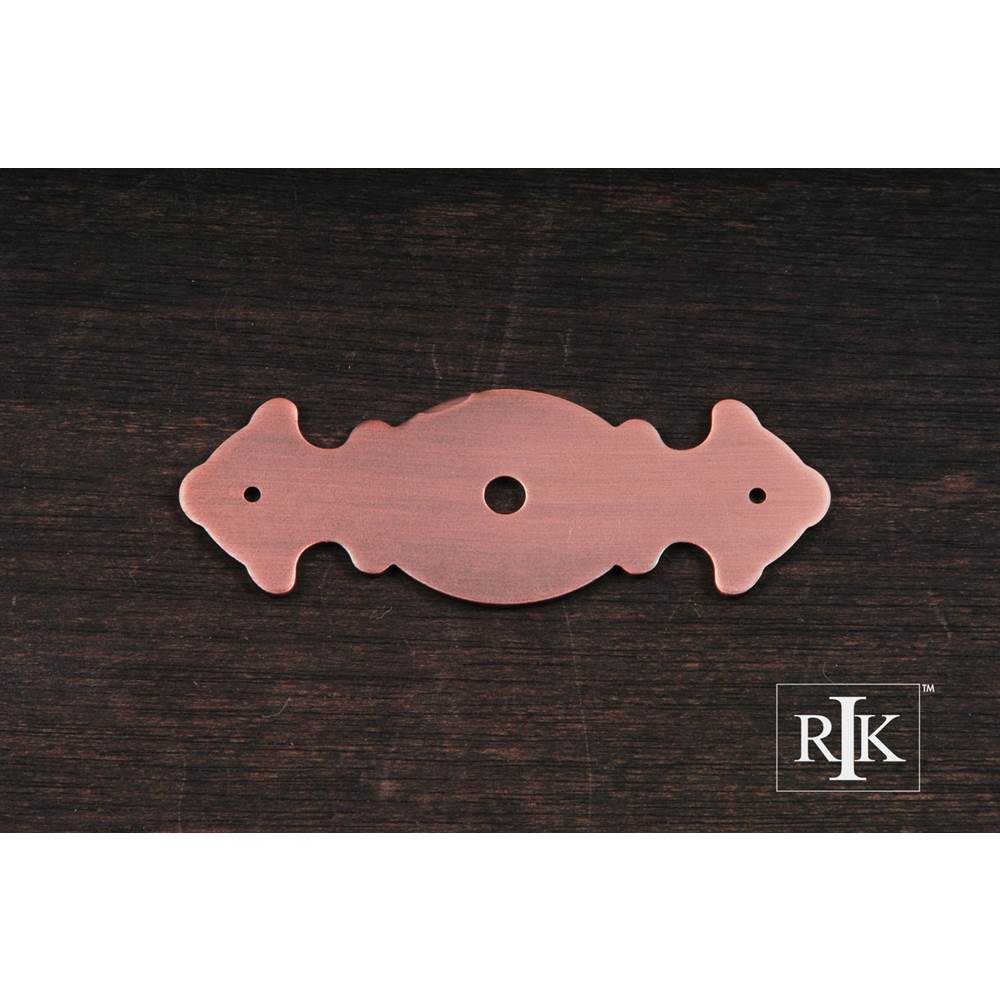RK International - Decorative Plate with One Hole - Distressed Copper