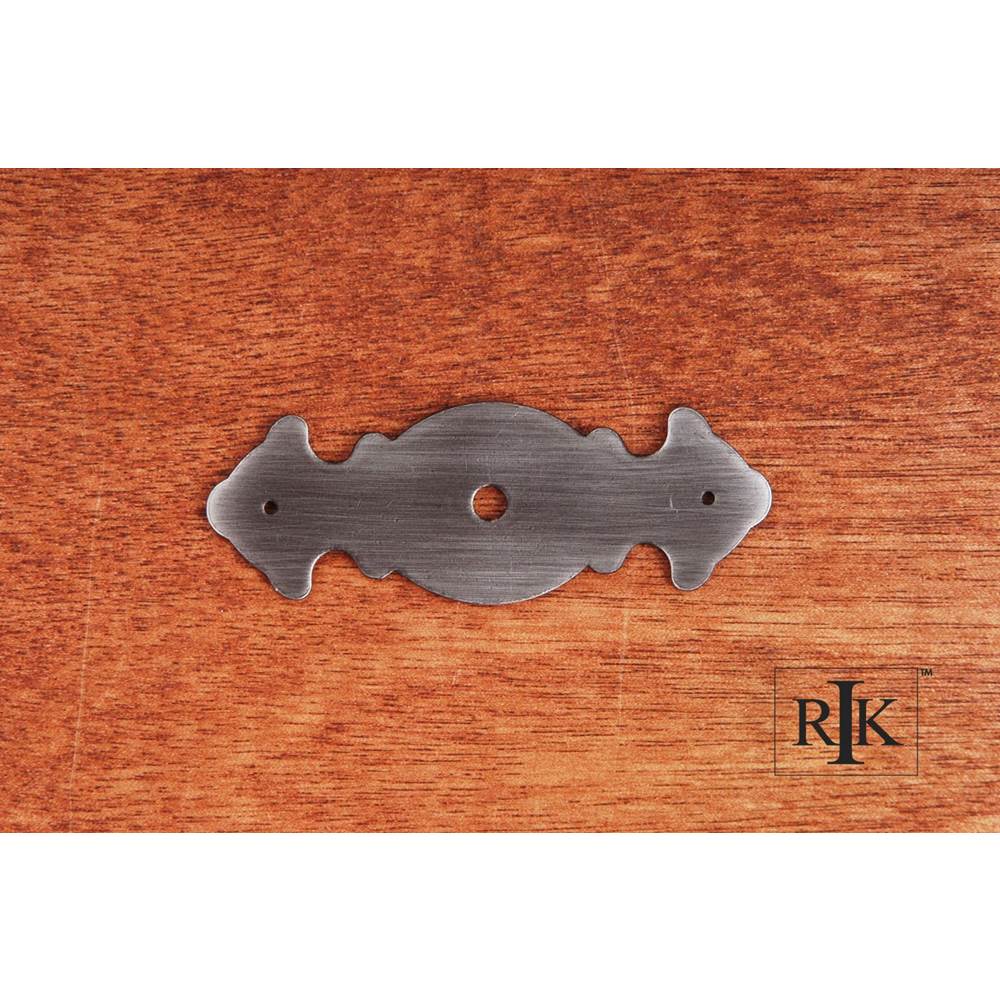 RK International - Decorative Plate with One Hole - Distressed Nickel