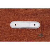 RK International - Beaded Oblong Pull Backplate - Chrome