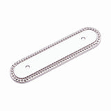 RK International - Beaded Oblong Pull Backplate - Polished Nickel