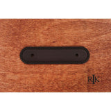 RK International - Beaded Oblong Pull Backplate - Oil Rubbed Bronze