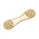 RK International - Flower Pull Backplate - Polished Brass