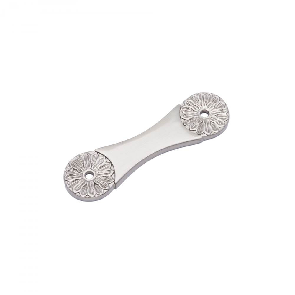 RK International - Flower Pull Backplate - Satin Nickel