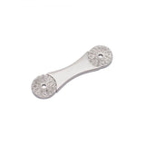 RK International - Flower Pull Backplate - Satin Nickel