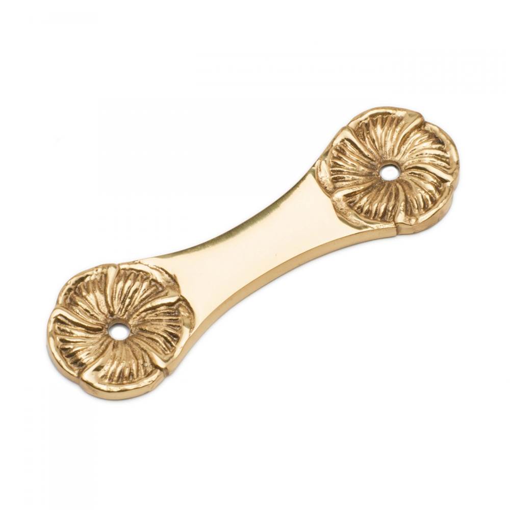RK International - Daisy Pull Backplate - Polished Brass