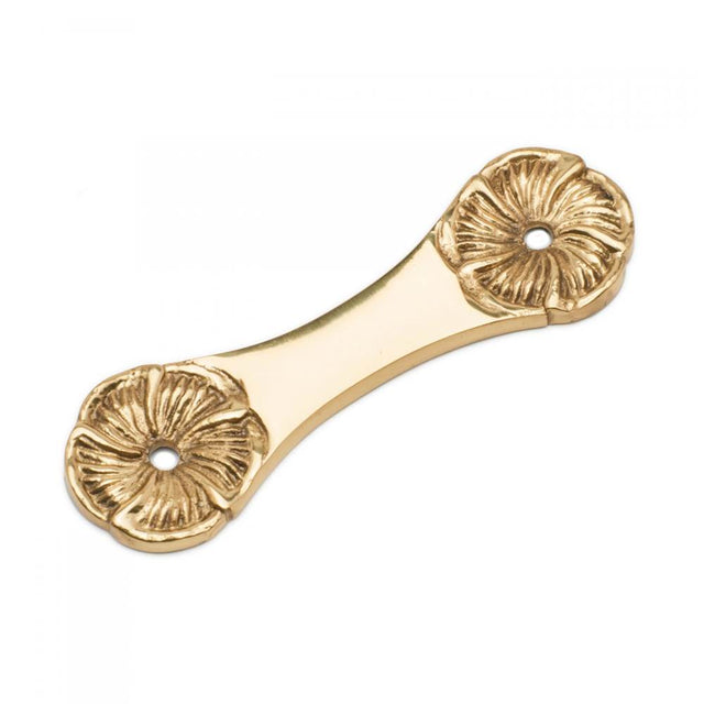 RK International - Daisy Pull Backplate - Polished Brass