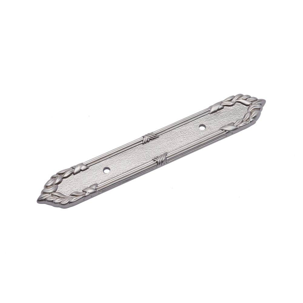 RK International - Ornate Edge Pull Backplate - Satin Nickel