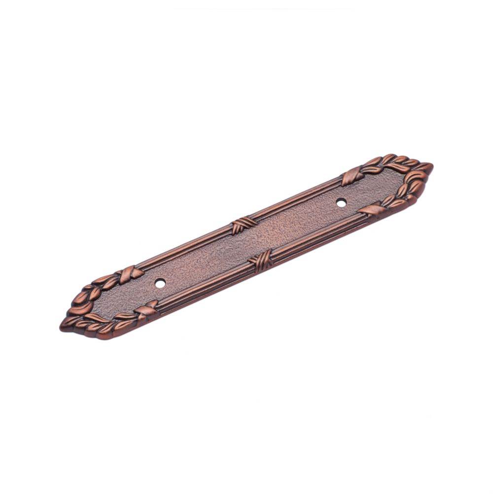 RK International - Ornate Edge Pull Backplate - Distressed Copper