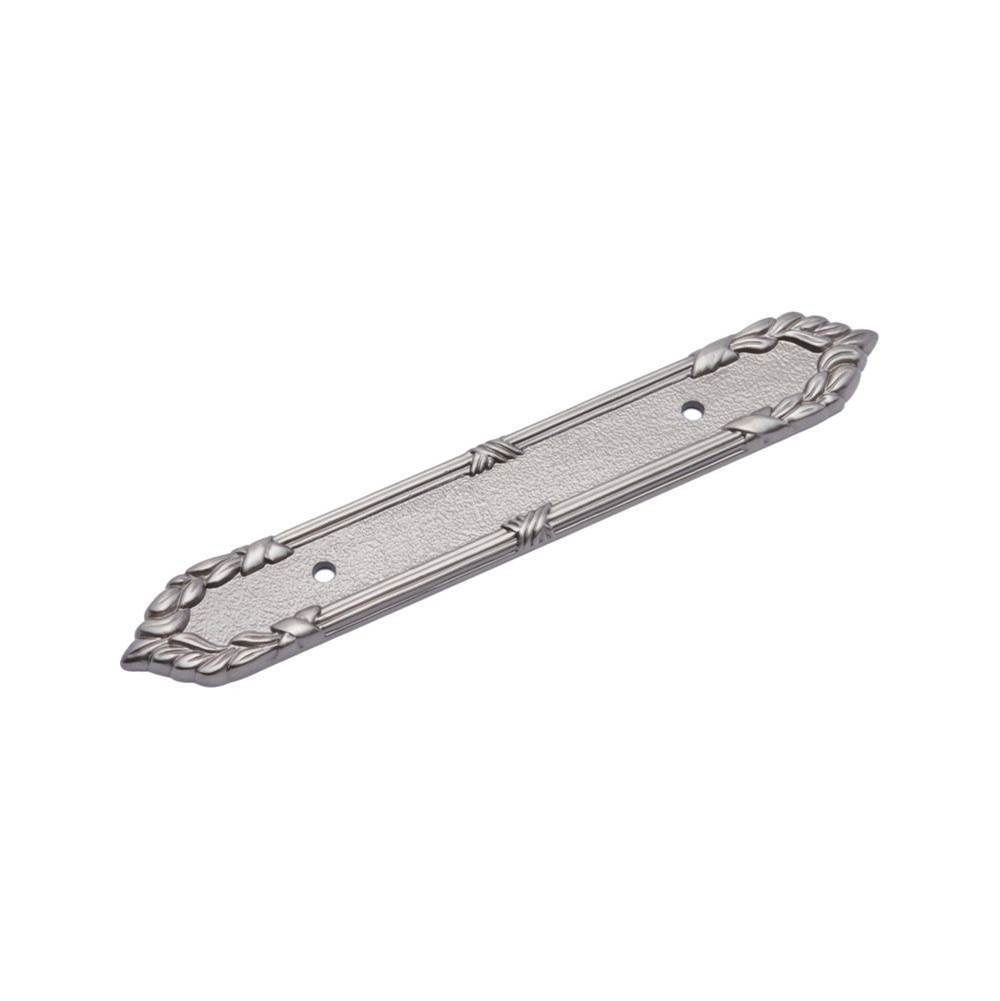 RK International - Ornate Edge Pull Backplate - Satin Nickel