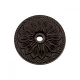 RK International - Flower Knob Backplate - Oil Rubbed Bronze