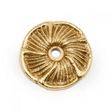 RK International - Daisy Knob Backplate - Polished Brass