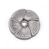 RK International - Daisy Knob Backplate - Satin Nickel