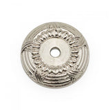 RK International - Cross and Petal Knob Backplate - Polished Nickel