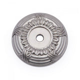 RK International - Cross and Petal Knob Backplate - Satin Nickel