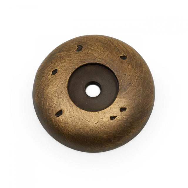 RK International - Distressed Knob Backplate - Antique English