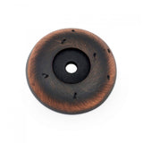 RK International - Distressed Knob Backplate - Valencia Bronze