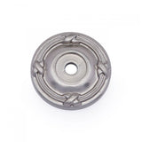 RK International - Line and Cross Knob Backplate - Satin Nickel