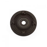 RK International - Line and Cross Knob Backplate - Oil Rubbed Bronze