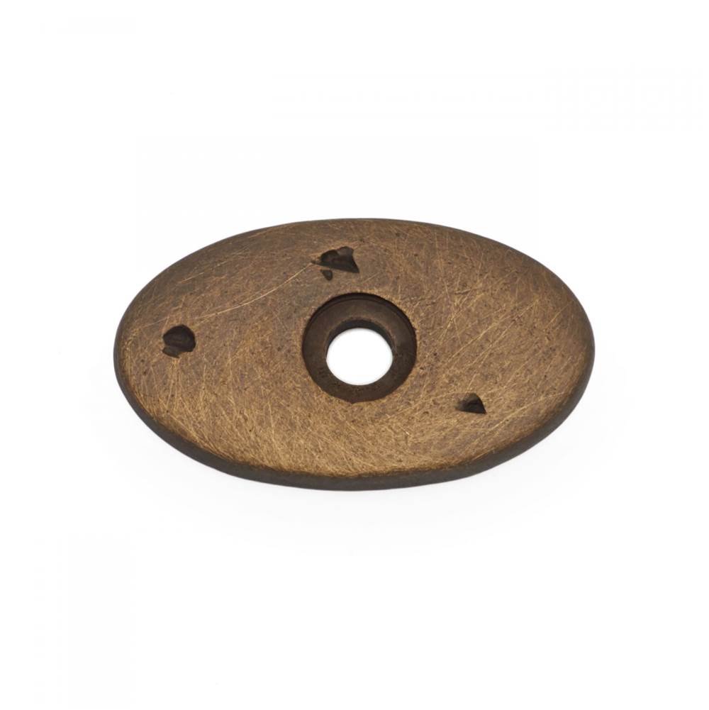 RK International - Distressed Oval Backplate - Antique English